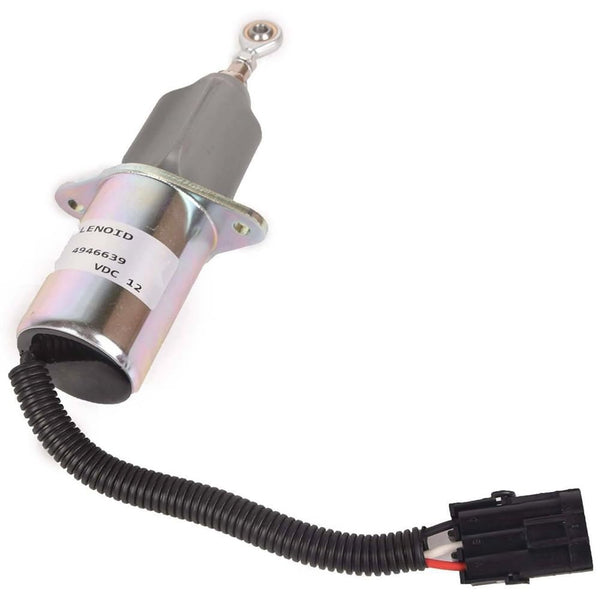 Replacement Fuel Shutoff Solenoid Valve 4946639 for Cummins 5.9L / 8.3L 4B 6B 6C Engine