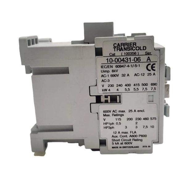 10-00431-06 Contactor Replacement for Carrier Transicold Refrigeration Eliteline Vector1800